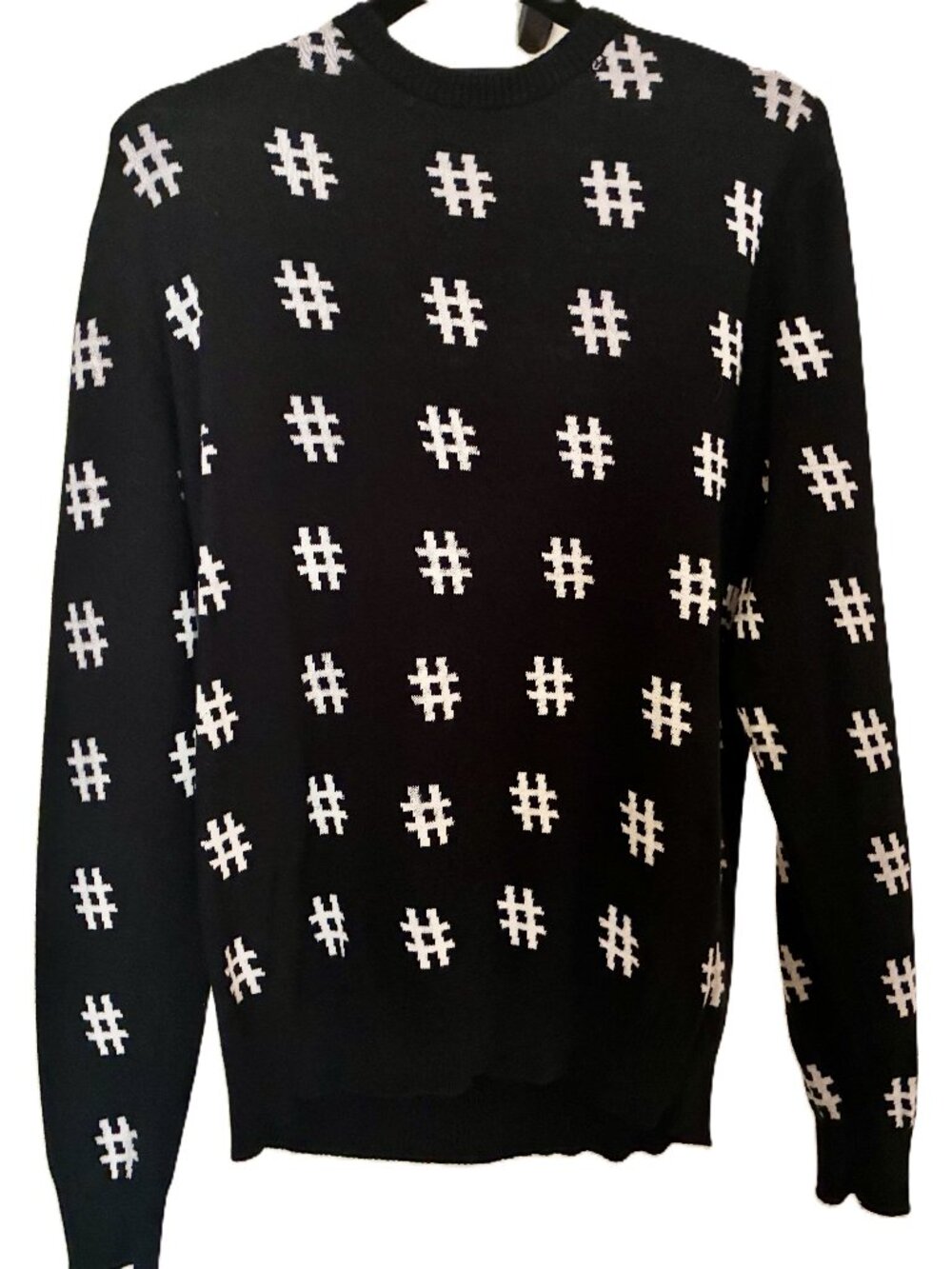 Black Patterned Sweater